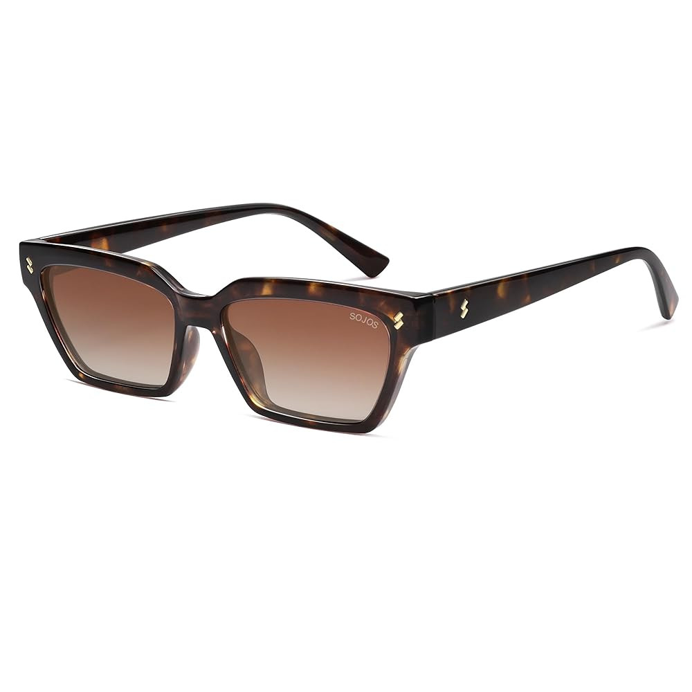 SOJOS Trendy Polarized Sunglasses Womens Men Retro Vintage 90s Cute Cat Eye Narrow Sun Glasses SJ... | Amazon (US)