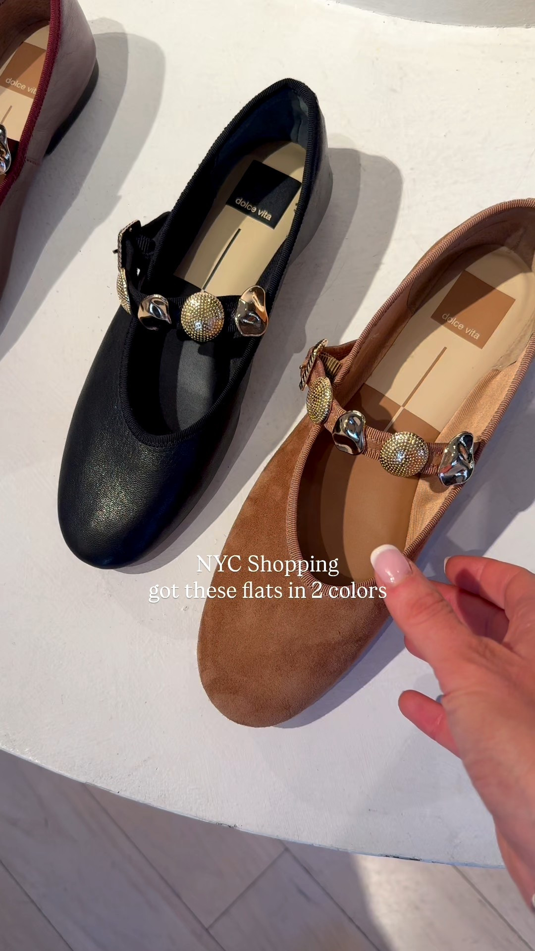 Obsessed with the flats I got in 2 colors