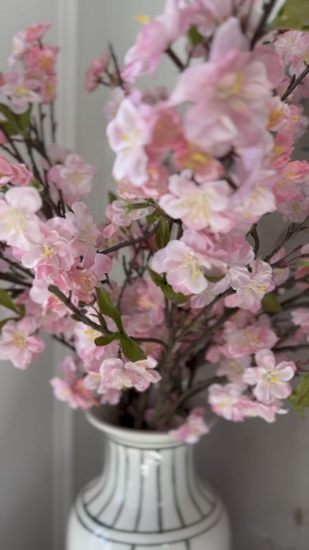 Cherry blossom stems from House of Blum. Be sure to check out their other beautiful and unique pieces!




Console table styling, vase, modern, traditional, designer, decorative objects, crystal candlestick, holders, abstract, wall, art target, studio, McGee coffee table books

#LTKhome #LTKfindsunder100 #LTKfindsunder50