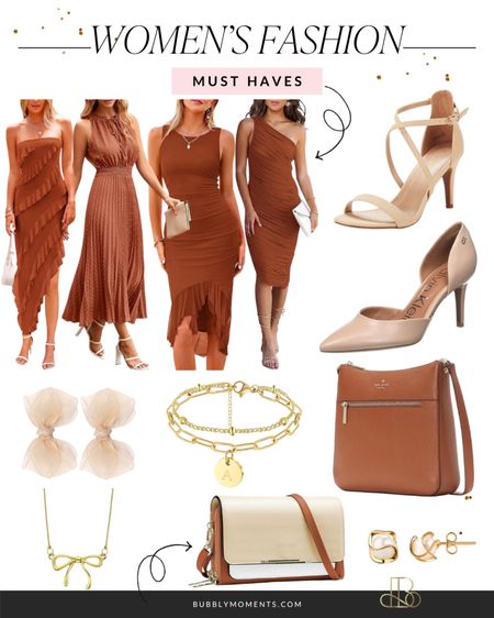 Elevate your look with our irresistible women's fashion essentials! Whether it's a glamorous dress, statement heels, trendy bags, or dazzling jewelry, we've got you covered for every occasion. 💃✨ #FashionForward #StyleGoals #DressUp #ShoeGame #BagLover #JewelryTrends #FashionAddict

#LTKU #LTKparties #LTKstyletip