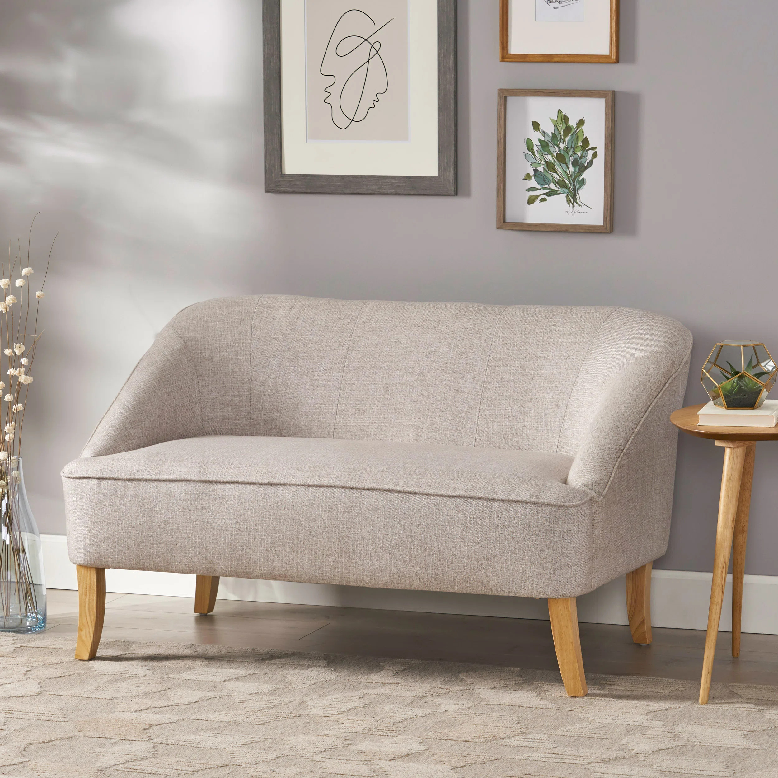 Baban 49.75'' Upholstered Loveseat | Wayfair North America