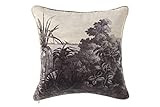 Amazon.com: Creative Co-Op Square Black & White Tropical Landscape Image Pillow, Black : Home & K... | Amazon (US)