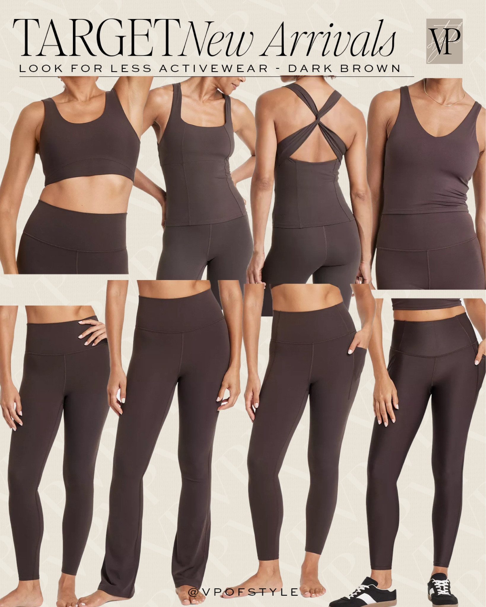 Target new fall look for less activewear finds that you can make a matching set  in dark brown. Brown workout set for fall. Matching fall workout outfit  

#LTKFindsUnder50 #LTKFitness #LTKStyleTip
