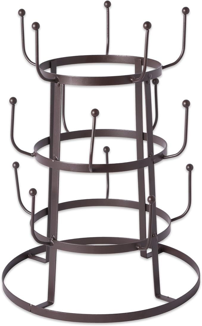 DII Home Traditions 3 Tier Countertop or Pantry Vintage Metal Wire Tree Stand for Coffee, Glasses... | Amazon (US)