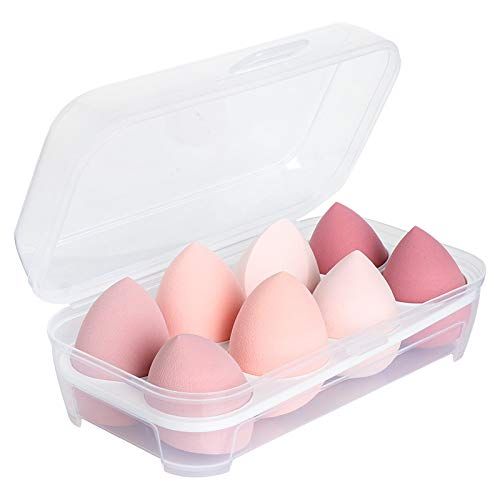 Dry and wet use Blender Puffs(8pcs)-Pink Serious Blender Sponge 3D Beauty Egg…… | Amazon (US)