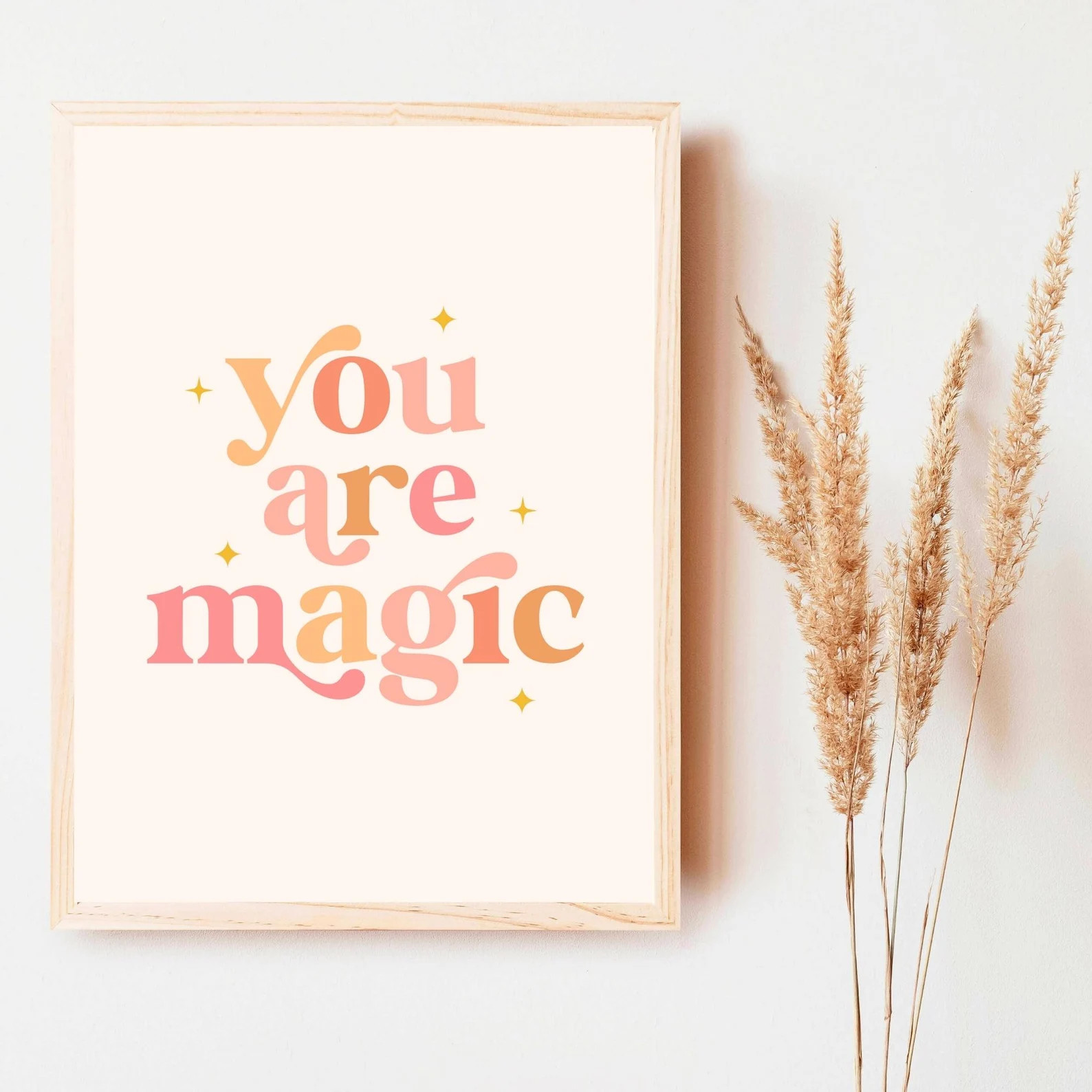 You Are Magic Print Boho Nursery Printable Kids Prints - Etsy | Etsy (US)