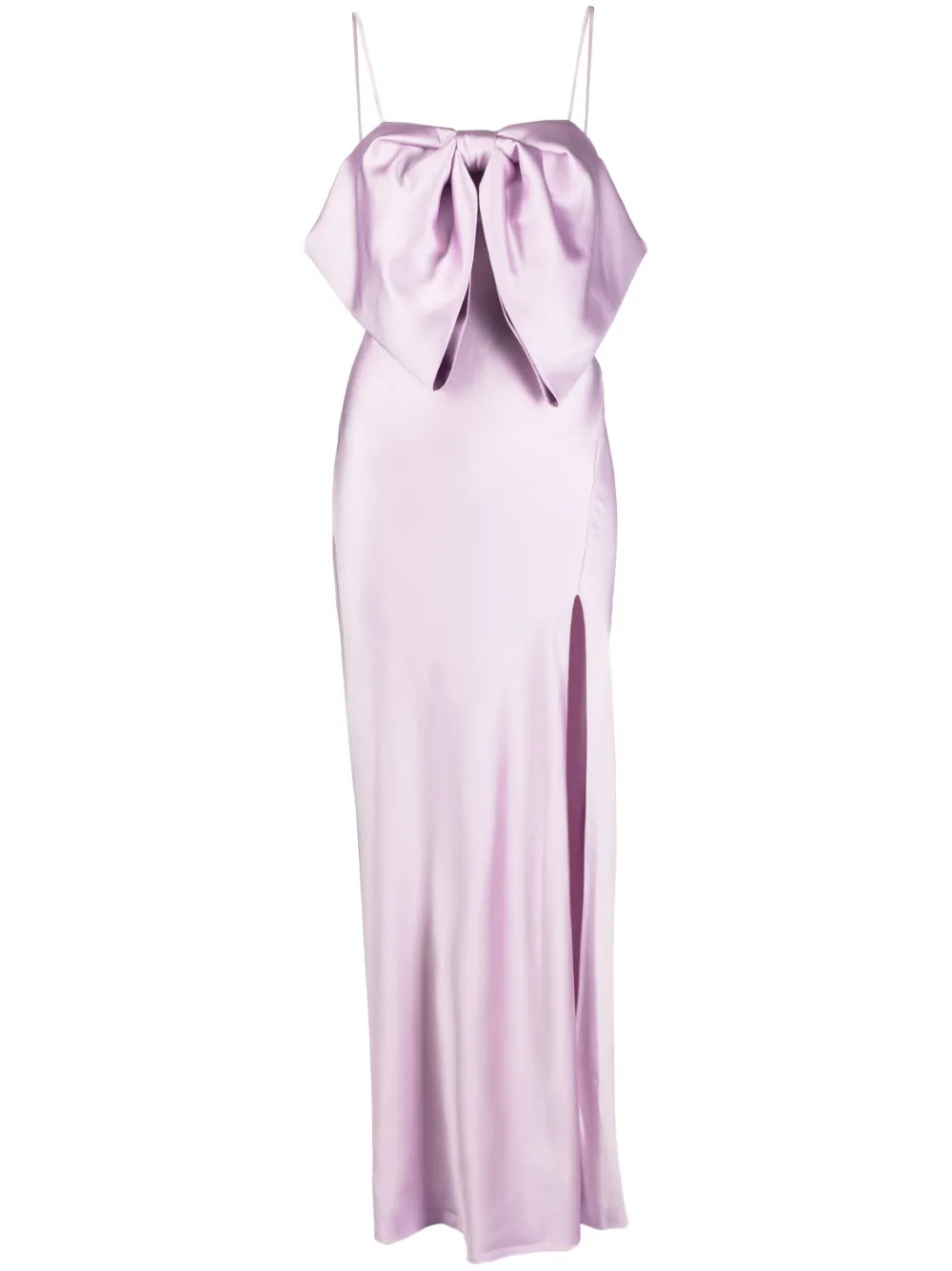 bow-detail satin maxi dress | Farfetch Global