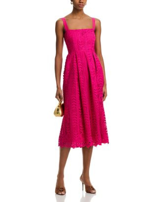 AQUA Lace Tank Midi Dress - Exclusive   | Bloomingdale's Women | Bloomingdale's (US)