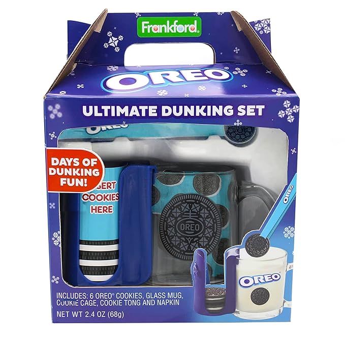 OREO Ultimate Dunking Gift Set With OREO Cookies, Glass Mug, Cookie Holder & Dunking Tongs Christ... | Amazon (US)