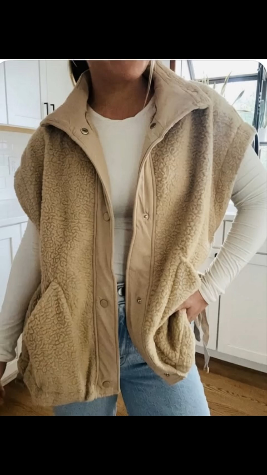 Winter layering essential ☁️❄️
This sherpa fleece vest is the perfect cozy piece for school drop-off, errands, holiday events & everyday mom life. This is PERFECT for layering with your long sleeves, flannels + leggings. So soft, warm, and flattering and looks more expensive than it is! I sized up for an oversized fit. 

#LTKmomlife #LTKootd #LTKFindsUnder50
