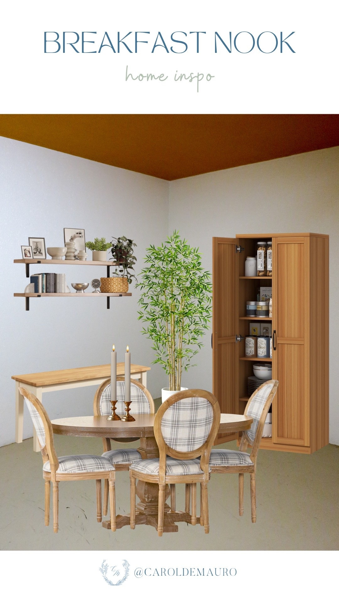 A breakfast nook this cozy would make waking up in the morning so much better and those plaid chairs are everything!

home inspo, dining room, cozy home, neutral home, dining furniture

#LTKHome