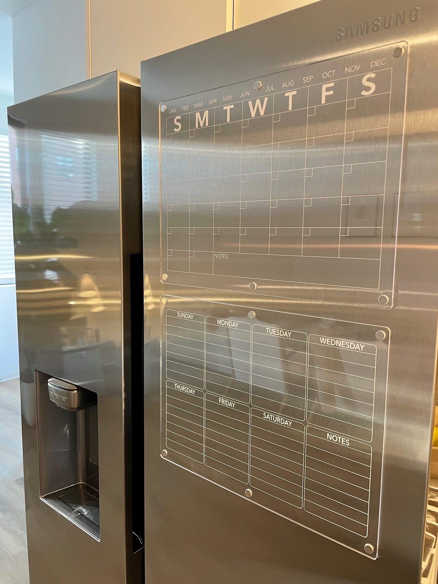 Refrigerator calendar and weekly planner! #organize #organizedhome 

#LTKhome #LTKfindsunder50