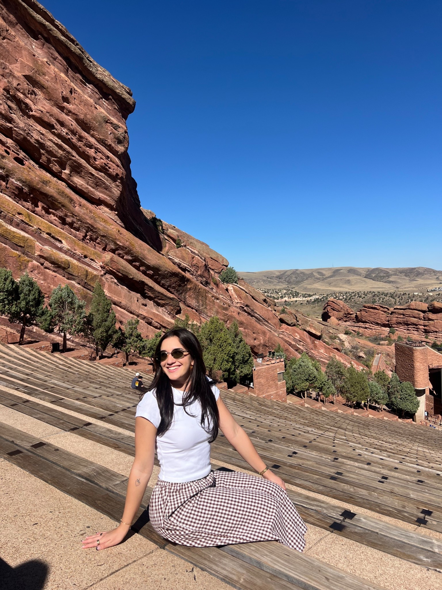 cute fall outfit gingham pants
 the perfect white t shirt
 comfy for warm weather 

#LTKPetite #LTKSeasonal #LTKStyleTip