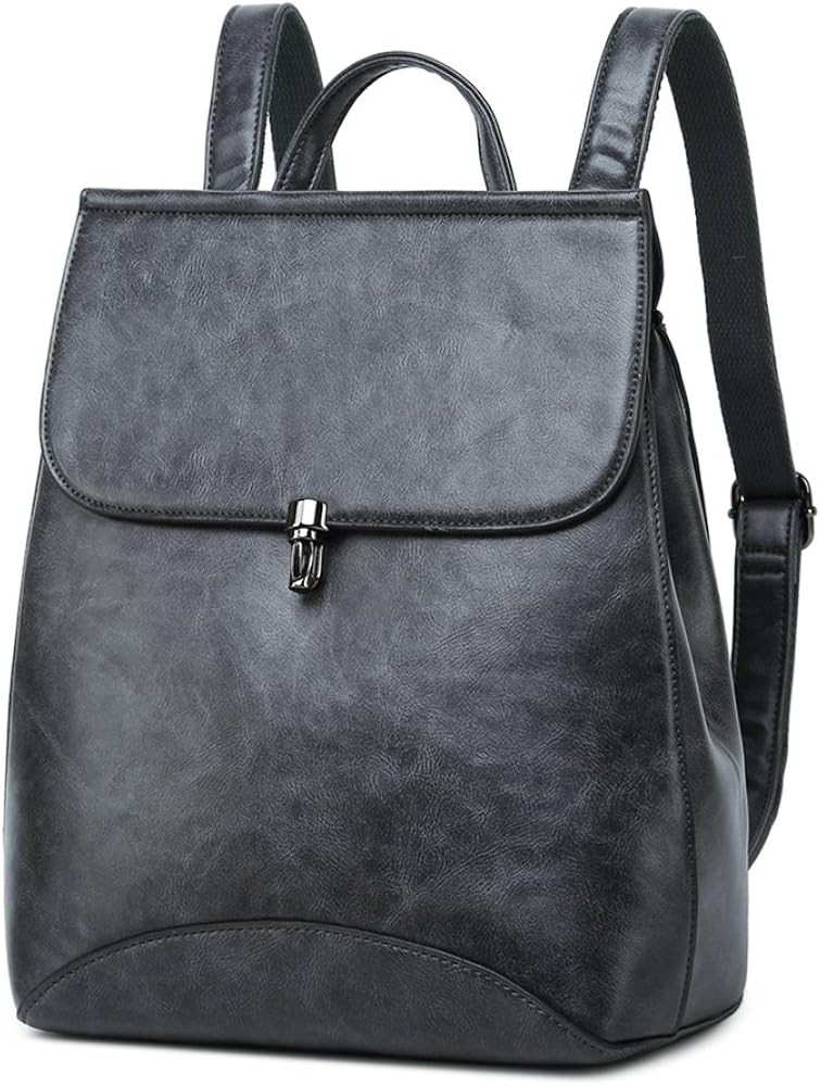 WINK KANGAROO Fashion Shoulder Bag Rucksack PU Leather Women Girls Ladies Backpack Travel bag | Amazon (US)