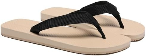 Flip Flops for women Rubber Thong Sandals Beach Flat Slides Comfortable Slip On Slipper Shoes for... | Amazon (US)