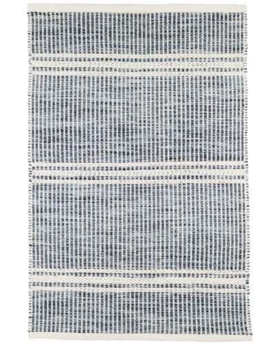 Malta Blue Handwoven Wool Rug | Annie Selke