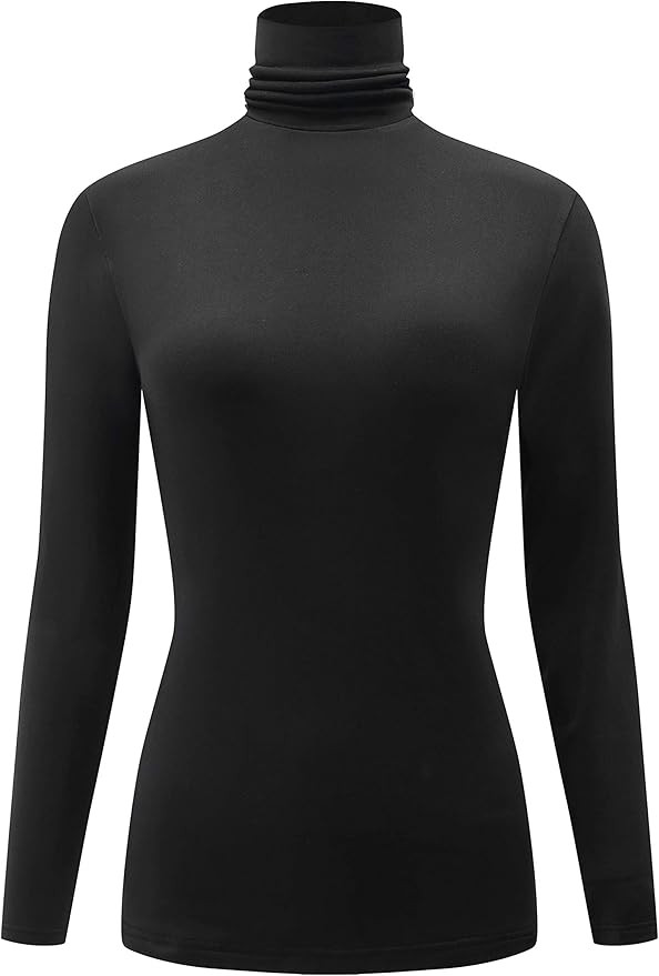 Kindcall Casual Turtleneck Tops Lightweight Long Sleeve Soft Thermal Shirts for Women | Amazon (US)