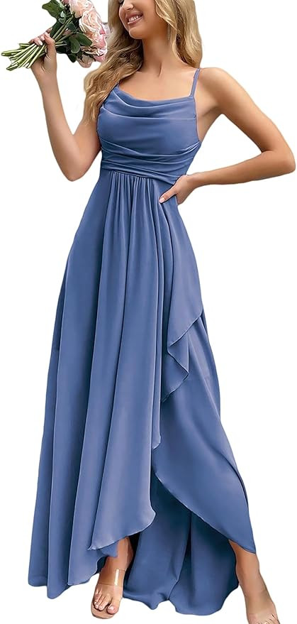 Women's 2026 Spring Formal Evening Gown Elegant Long Prom Dress Wedding Guest Party Cocktail Brid... | Amazon (US)