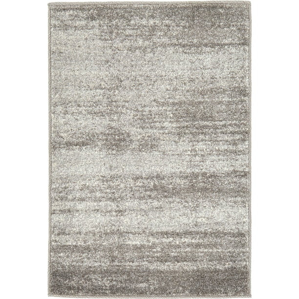 Unique Loom Indoor Rectangular Solid Print Modern Area Rugs Gray, 2' 2 x 3' 0 - Walmart.com | Walmart (US)