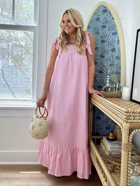 I am loving this pink seersucker dress. It also comes in yellow and it is total summer. Perfection. Such an easy throw on dress would be great for every day a swim cover-up or travel a great day to night vibe fancy15 for 15% off I’m wearing a size small.

#LTKsalealert #LTKfindsunder100 #LTKstyletip