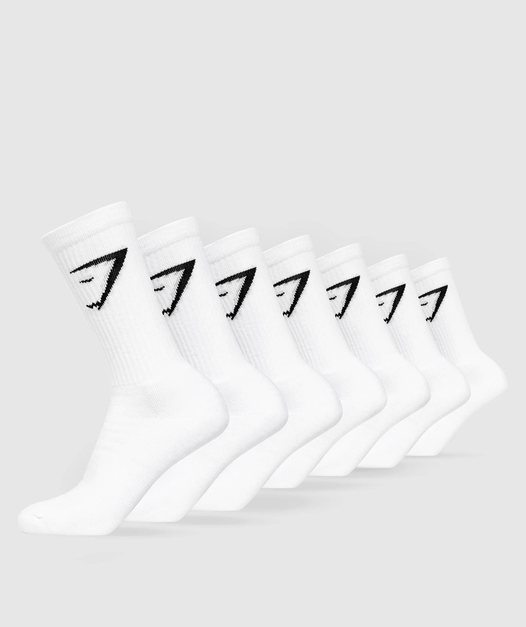 Gymshark Crew Socks 7pk - White | Gymshark (Global)