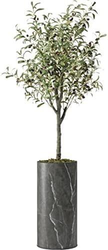 Artificial Tree in Modern Granite Effect Planter, Fake Olive Silk Tree for Indoor and Outdoor Hom... | Amazon (US)