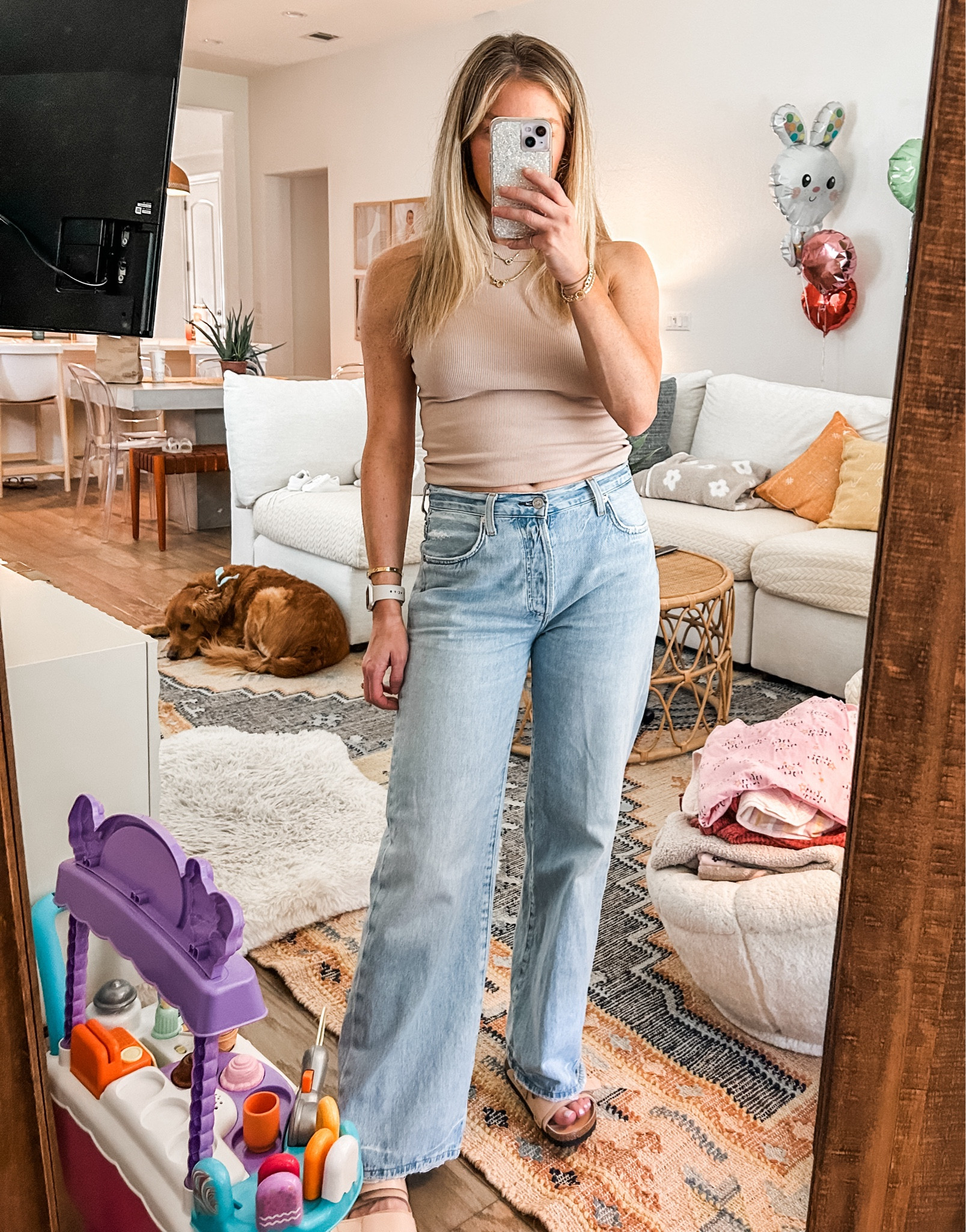 comfortable and relaxed trouser style jeans - true to size. these don’t have stretch but they will relax after you wear them. worth the price! purchase in app and get % off  

#LTKsalealert #LTKworkwear #LTKstyletip