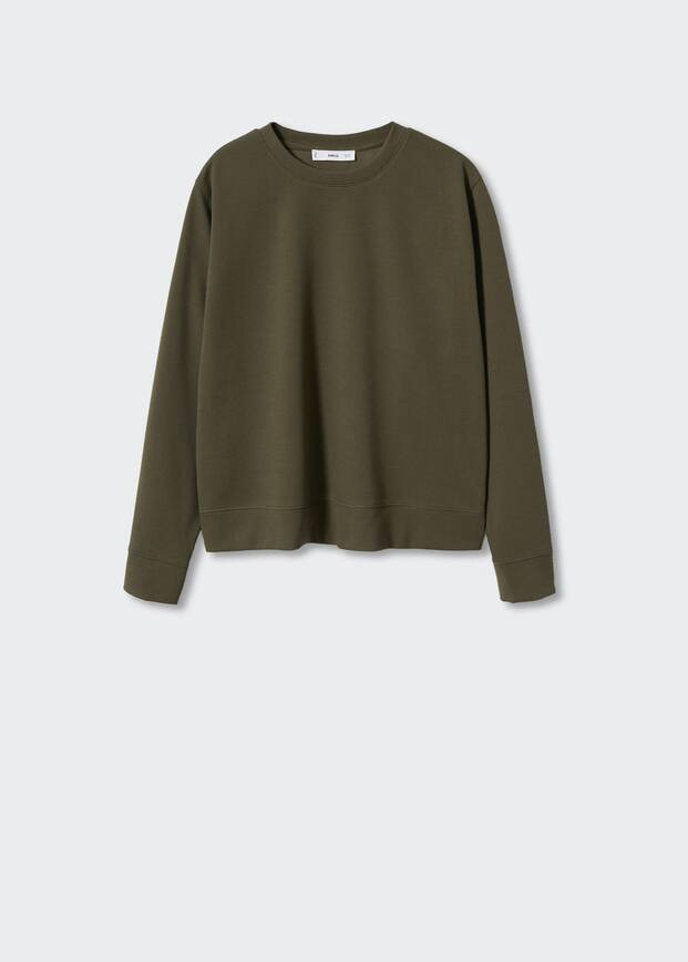 Piqué sweatshirt -  Women | Mango USA | MANGO (US)