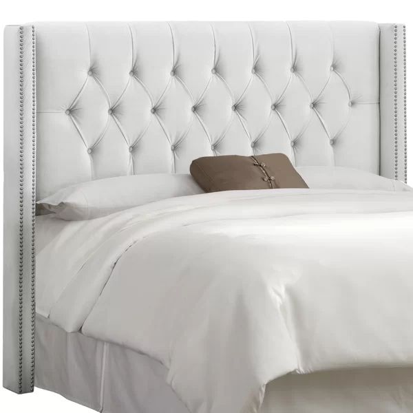 Chenley Velvet Upholstered Wingback Headboard | Wayfair North America