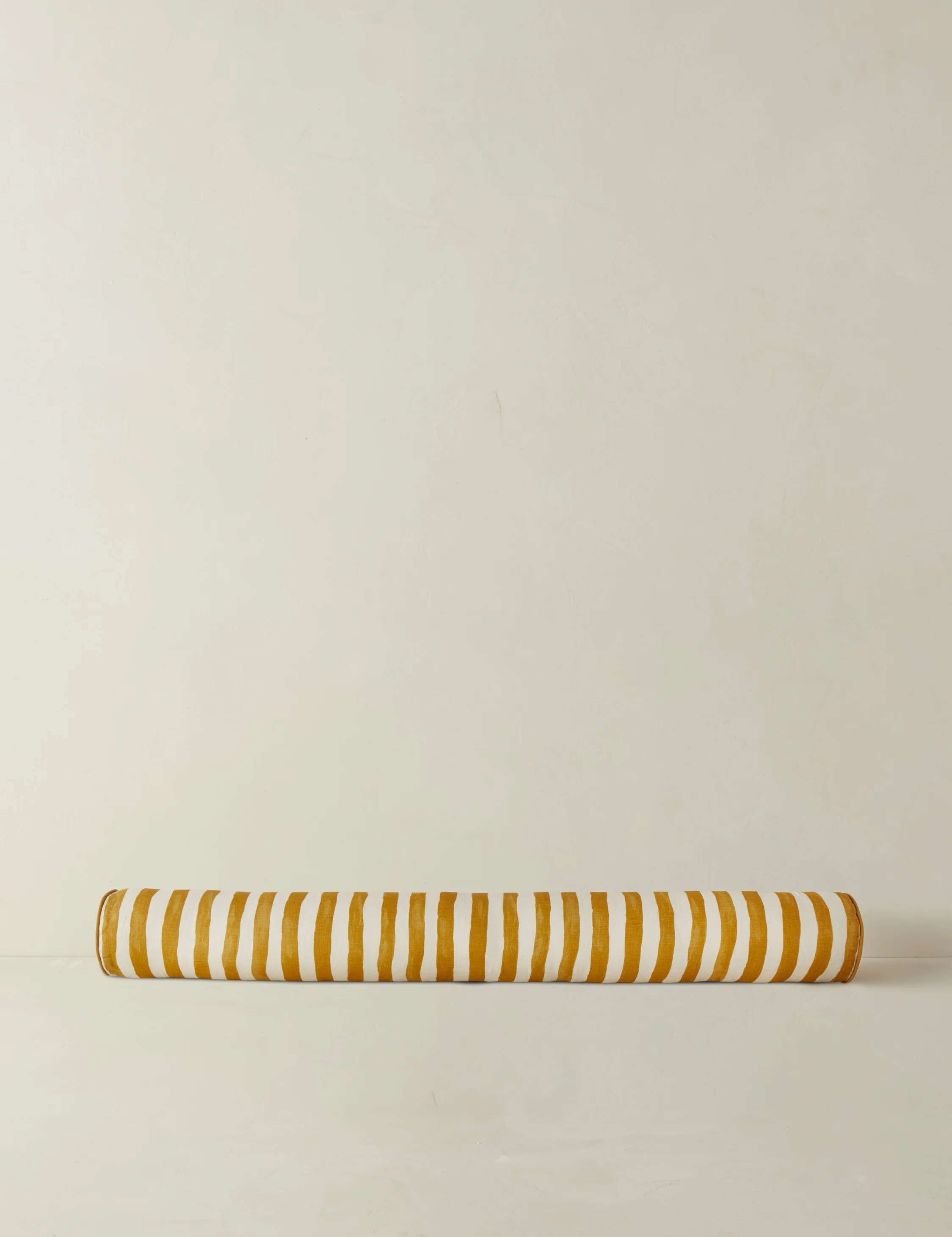 Painterly Stripe Linen Long Bolster Pillow | Lulu and Georgia 
