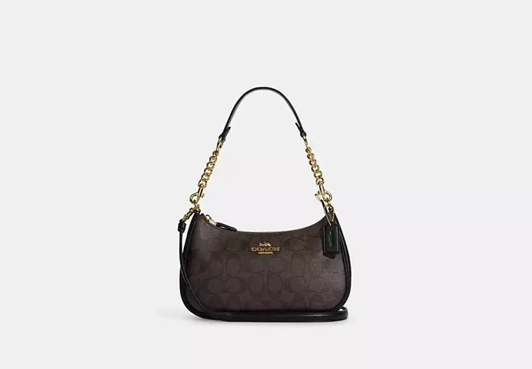 Teri Shoulder Bag In Signature Canvas | Coach Outlet US