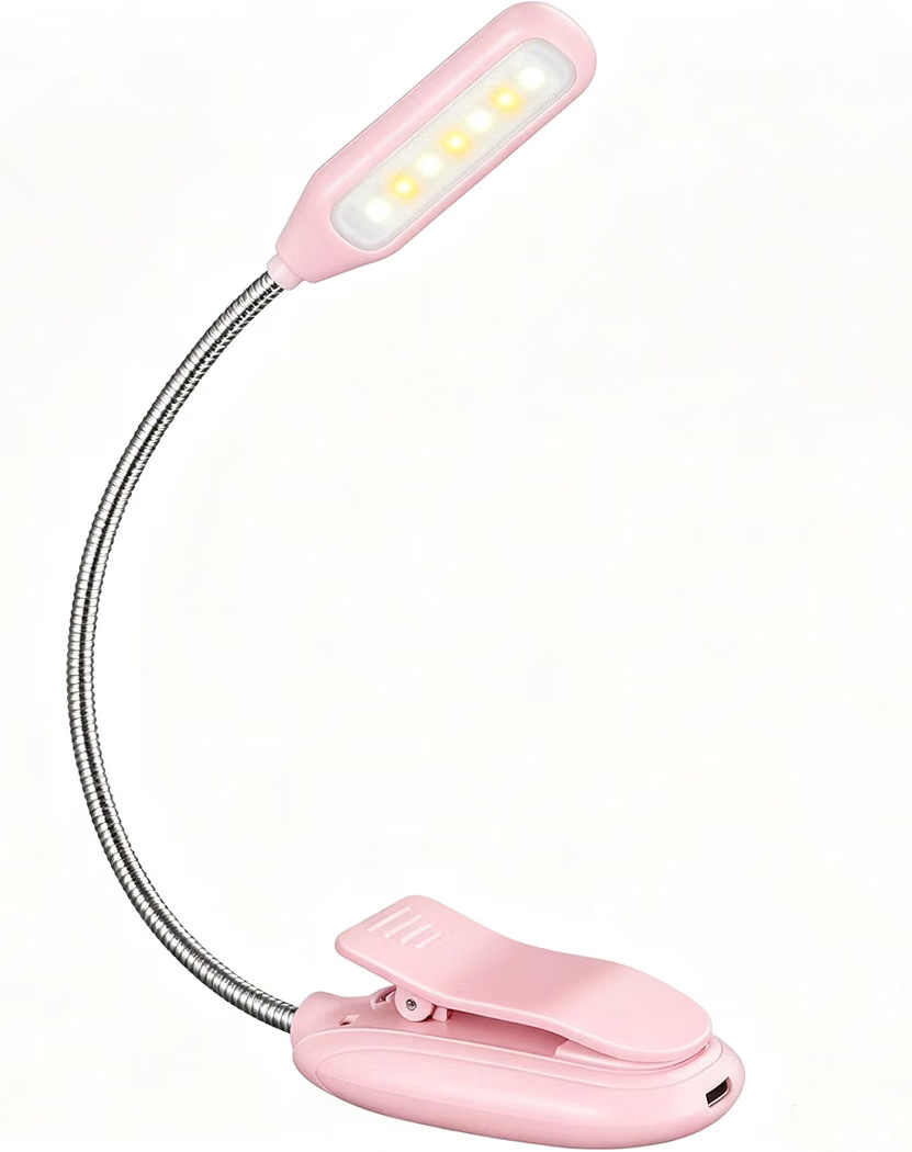 Book Light, Rechargeable Reading Light, 7 LED
