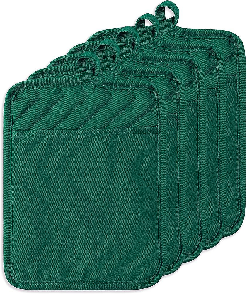 GROBRO7 5Pack Pocket Pot Holders Cotton Heat Resistant Potholder Multipurpose Hot Pads Machine Wa... | Amazon (US)