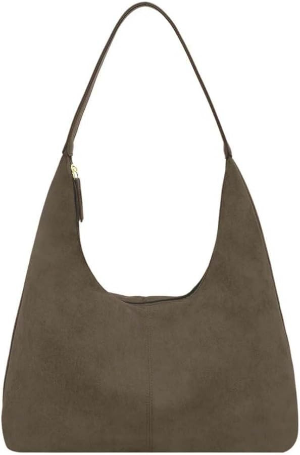 Women\u2019s Trendy Suede Tote Bag Shoulder Bags For Women Fall Underarm Bag Winter Hobo Bag Work... | Amazon (US)