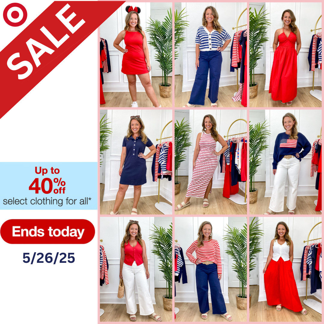 Target Sale Ends today don't miss out on these summer savings!

#target
#sale
#redwhiteandblueoutfits
#activewear
#summeroutfits 

 #LTKSaleAlert #LTKMidsize #LTKFindsUnder50