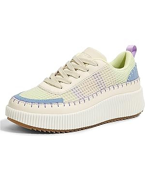 LUCKY STEP Women's Platform Sneakers Rhinestone Fashion Chunky Casual Sparkly Retro Braided Walki... | Amazon (US)