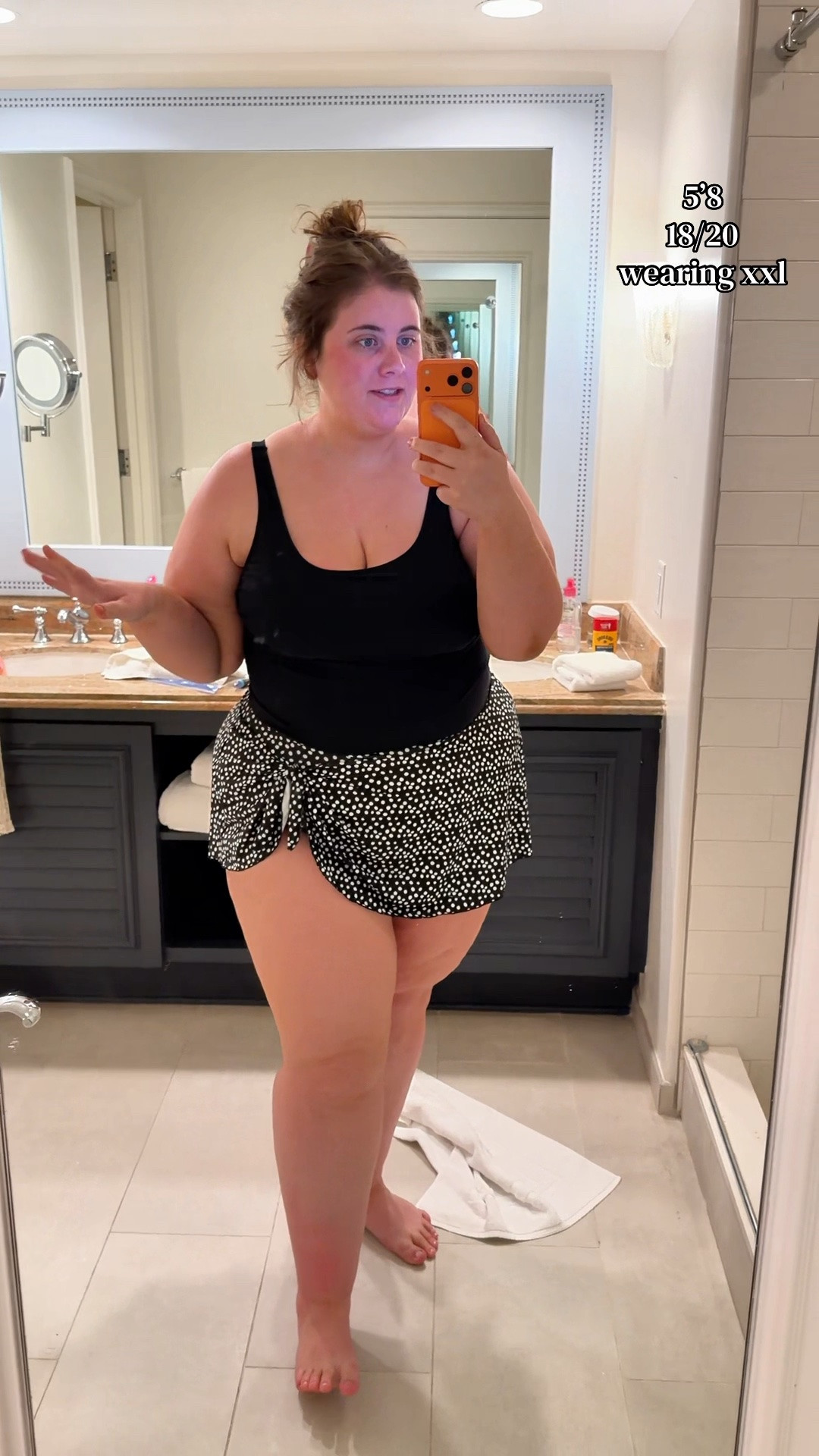 love that this conceals the belly and makes me feel so cute! I’m wearing a size xxl in the tankini and a size 3X in the swim cover up 🖤🤍

#LTKSwim #LTKPlusSize #LTKSaleAlert