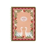 Papier To Go B5 Spiral Lined Notebook, 7.1 x 10", Pink Swans | Walmart (US)