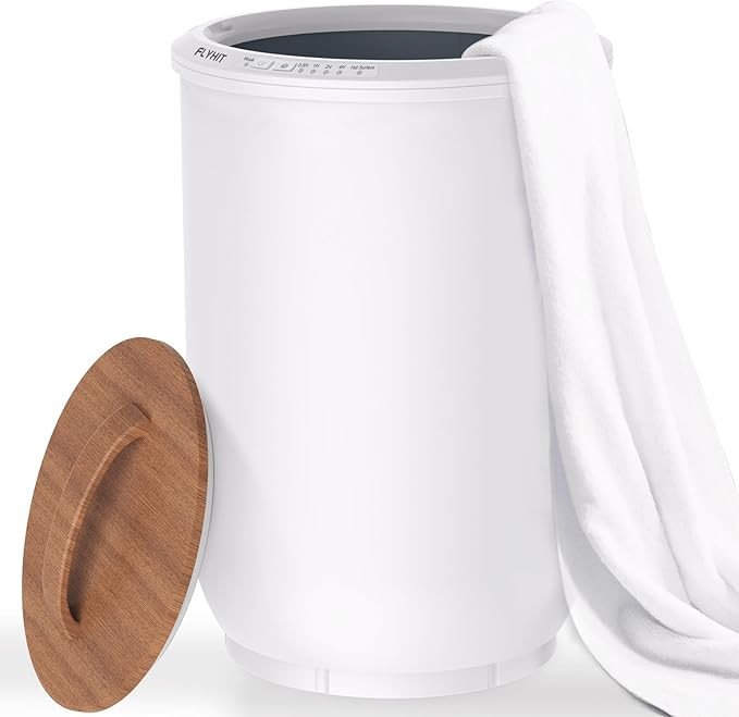 Luxury Towel Warmers for Bathroom - Wooden Lid, Large Towel Warmer Bucket, Auto Shut Off, Fits Up... | Amazon (US)