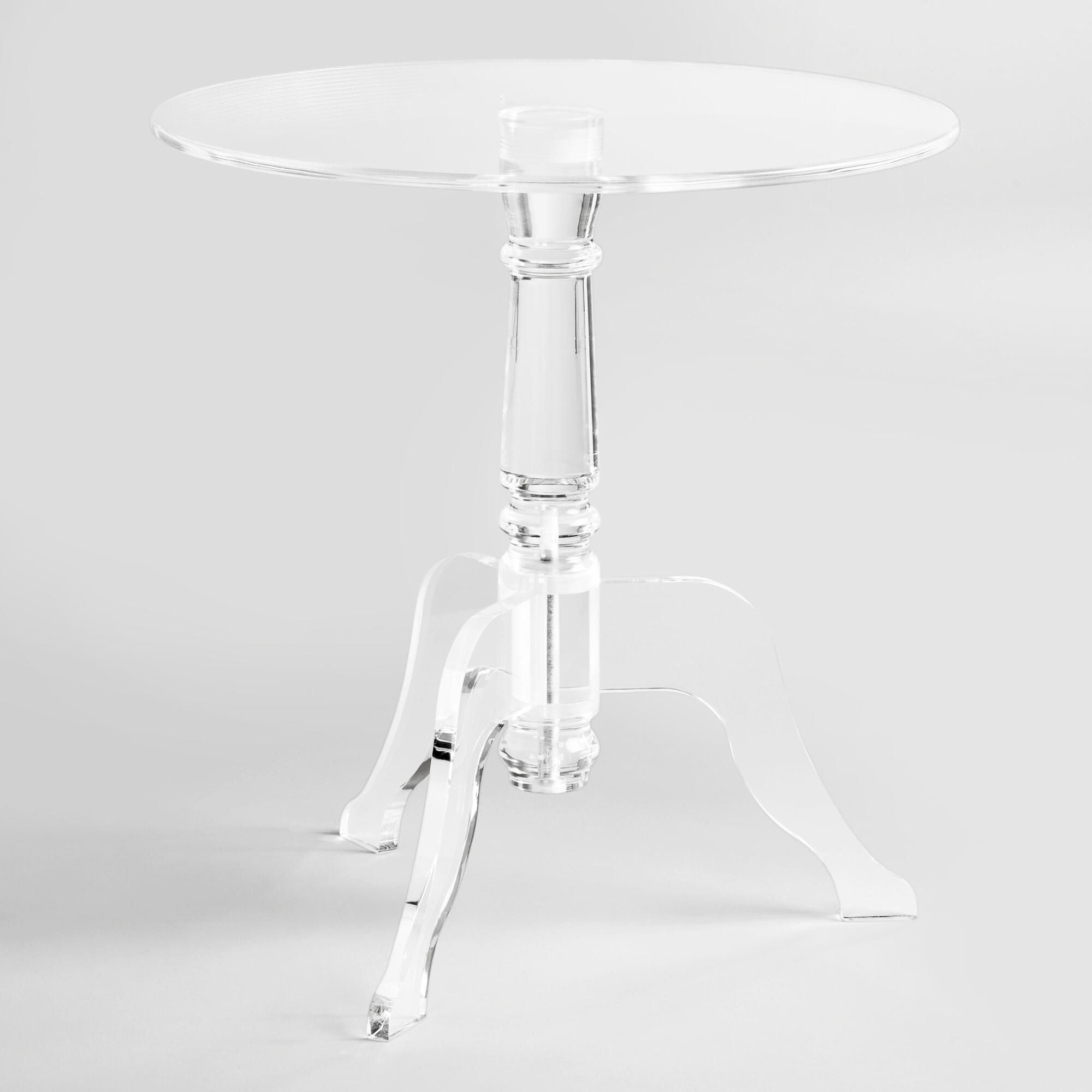 Clear Acrylic Zella Accent Table by World Market | World Market