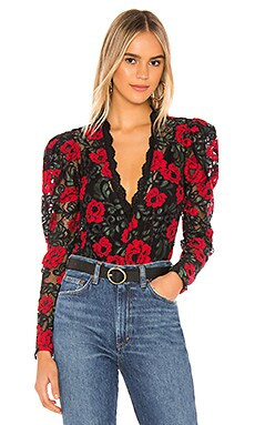 Lovers + Friends Darla Bodysuit in Rose Garden from Revolve.com | Revolve Clothing (Global)