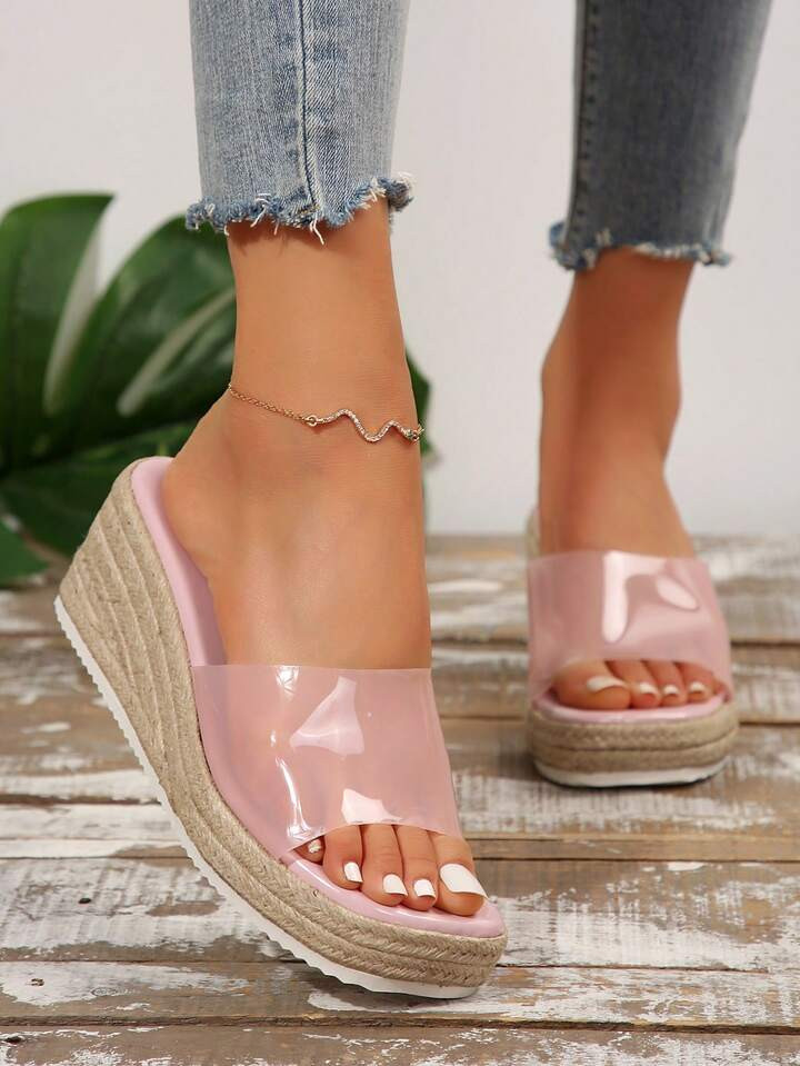 NewWomen's Platform Wedge Comfortable Sandals, Women's Thick Bottom Slippers, Summer Shoes | SHEIN