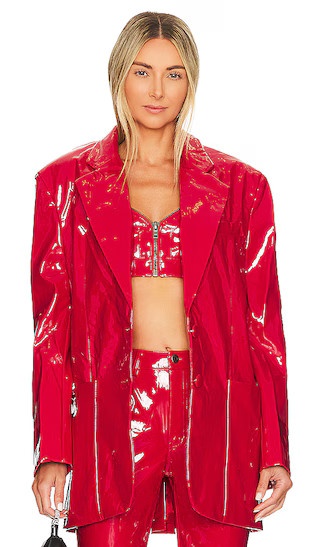 Agnes Oversized Blazer in True Red | Revolve Clothing (Global)