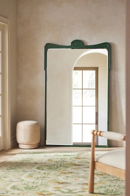 Victoria Wood Grand Floor Mirror | Anthropologie (US)