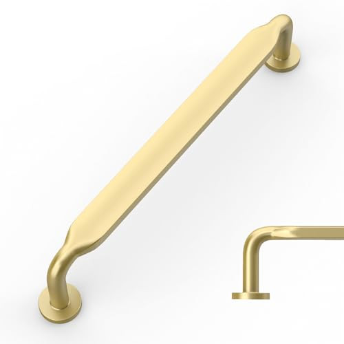 Amerdeco 10 Pack Brushed Gold Cabinet Pulls 5 Inch(128mm) Hole Centers Kitchen Cabinet Handles Solid Zinc Alloy Cabinet Hardware Drawer Pulls ZH0051 | Amazon (US)