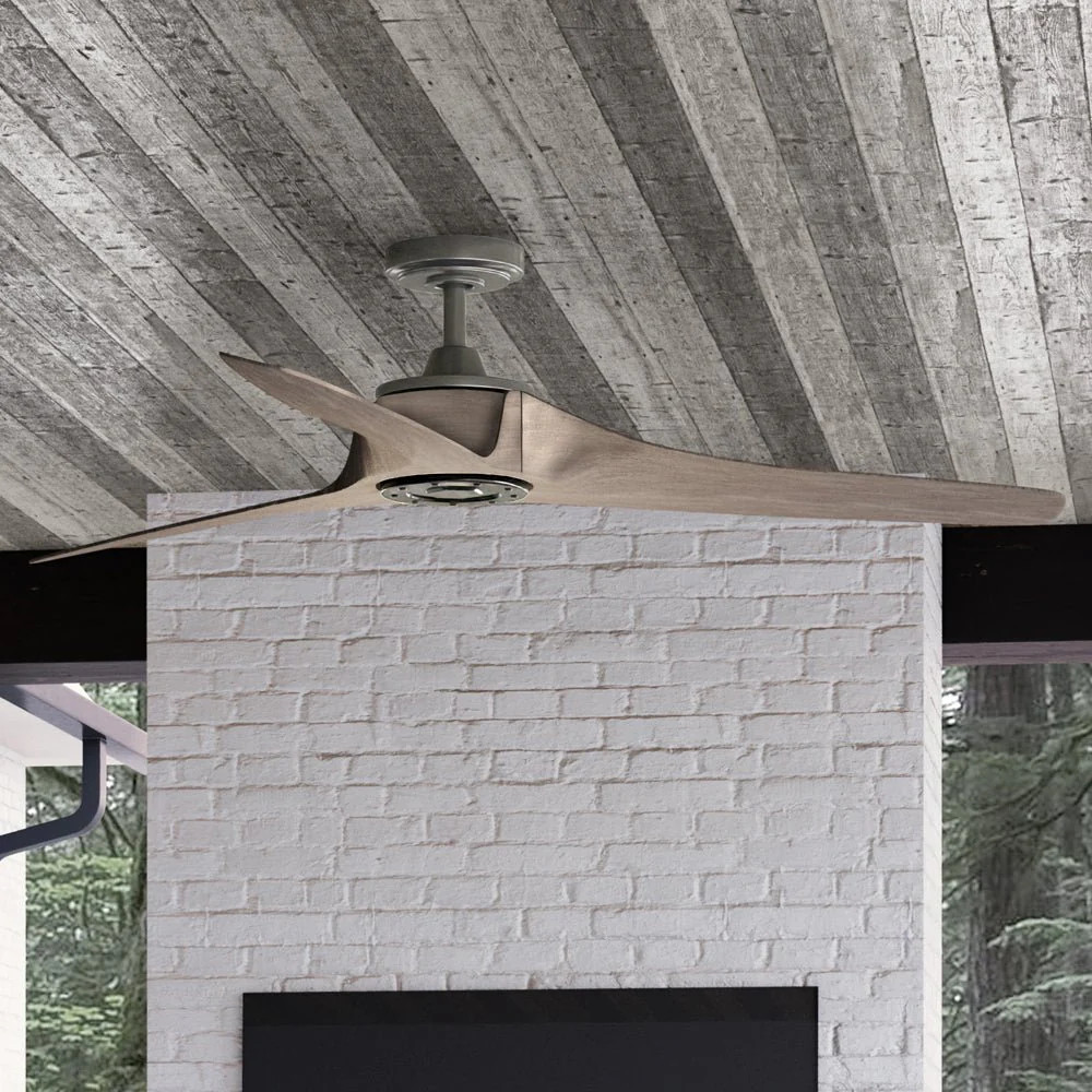 UHP9282 Modern Ceiling Fan 11.25''H x 60''W, Midnight Black Finish, Townsville Collection | Urban Ambiance, Inc.