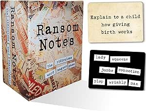 Ransom Notes - The Ridiculous Word Magnet Party Game, 3+ Players | Amazon (US)