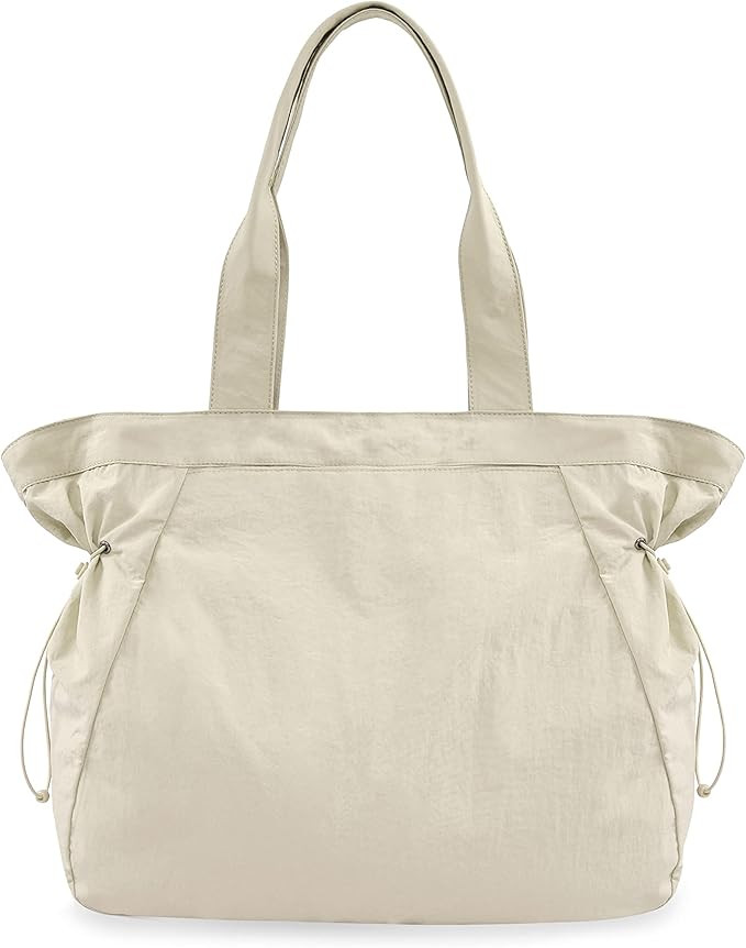 ODODOS 18L Side-Cinch Shopper Bags Lightweight Shoulder Bag Tote Handbag for Shopping Workout Bea... | Amazon (US)