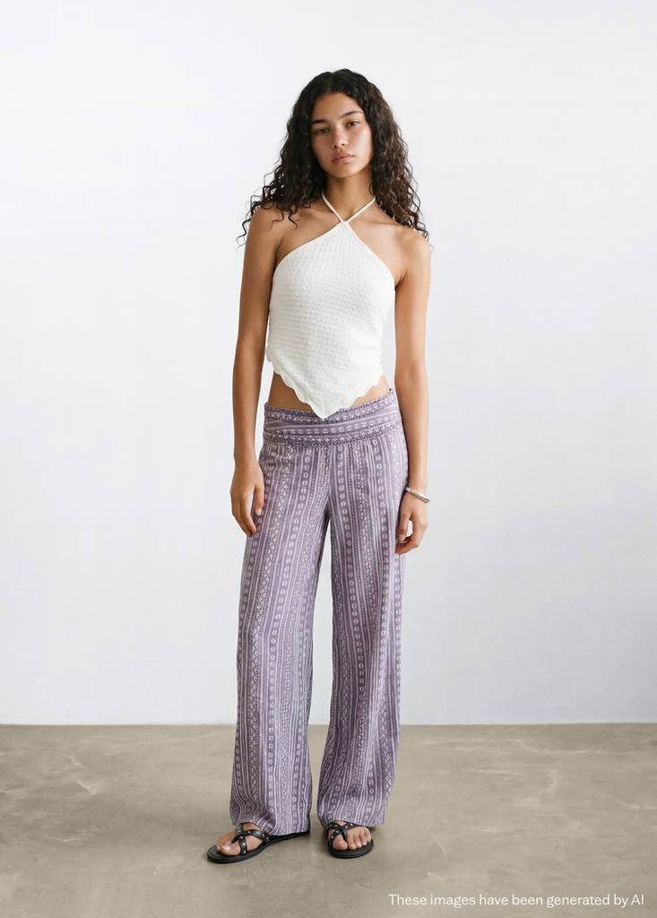 Flowy printed trousers light/pastel purple - Teen - XL - MANGO TEEN | Mango (US/MX/AU)