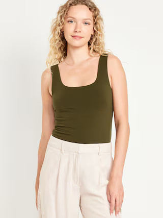 Double-Layer Crop Tank Top | Old Navy (US)